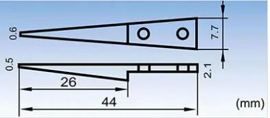 Electro-Optix Inc. ESD-259 Exchange Tip  Replacement Tips Electro Static Discharge Safe Tweezer Replacement Tips (Pair) vetustweezers Electro-Optix Inc.